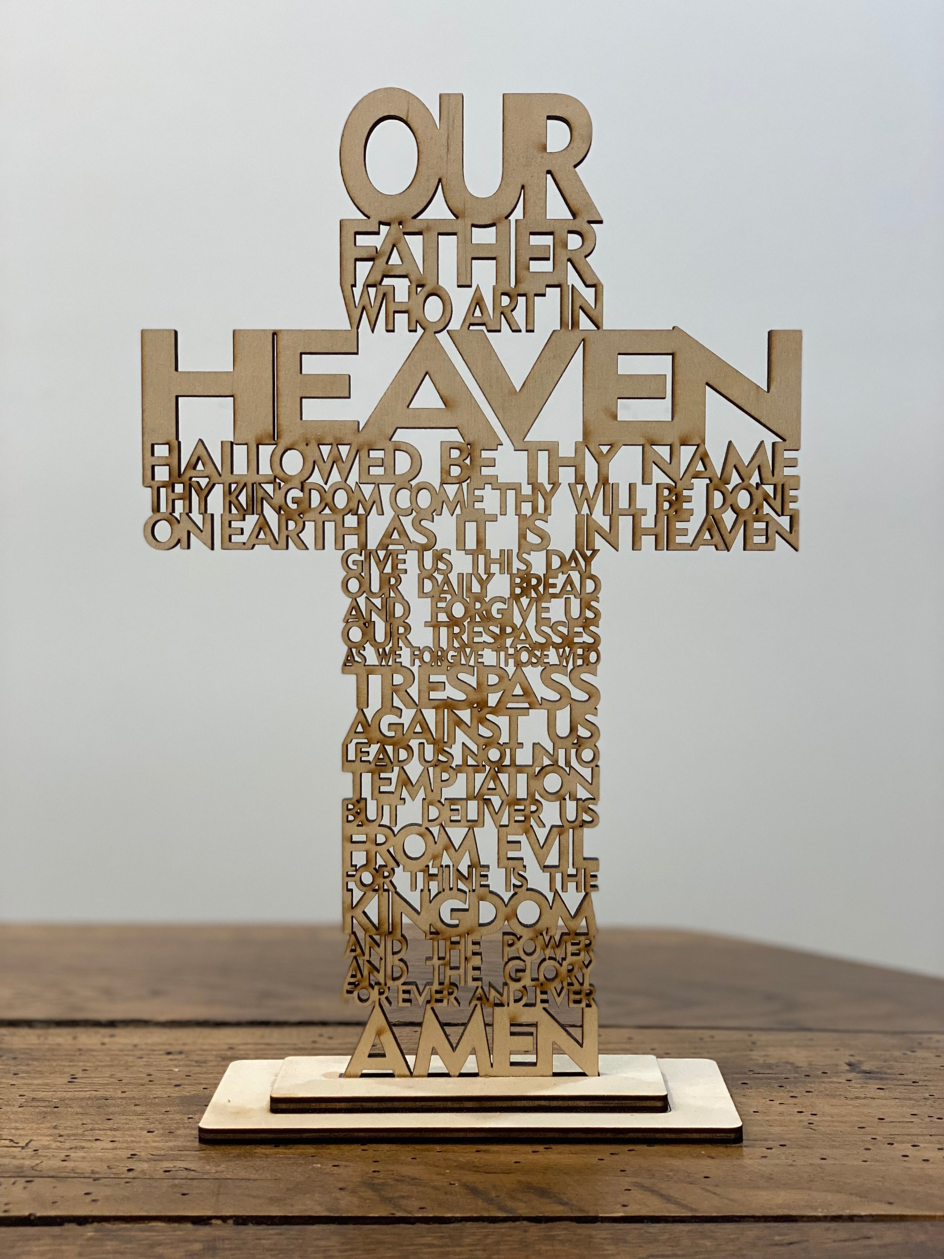 Lord's Prayer Cross Alabama Millworks