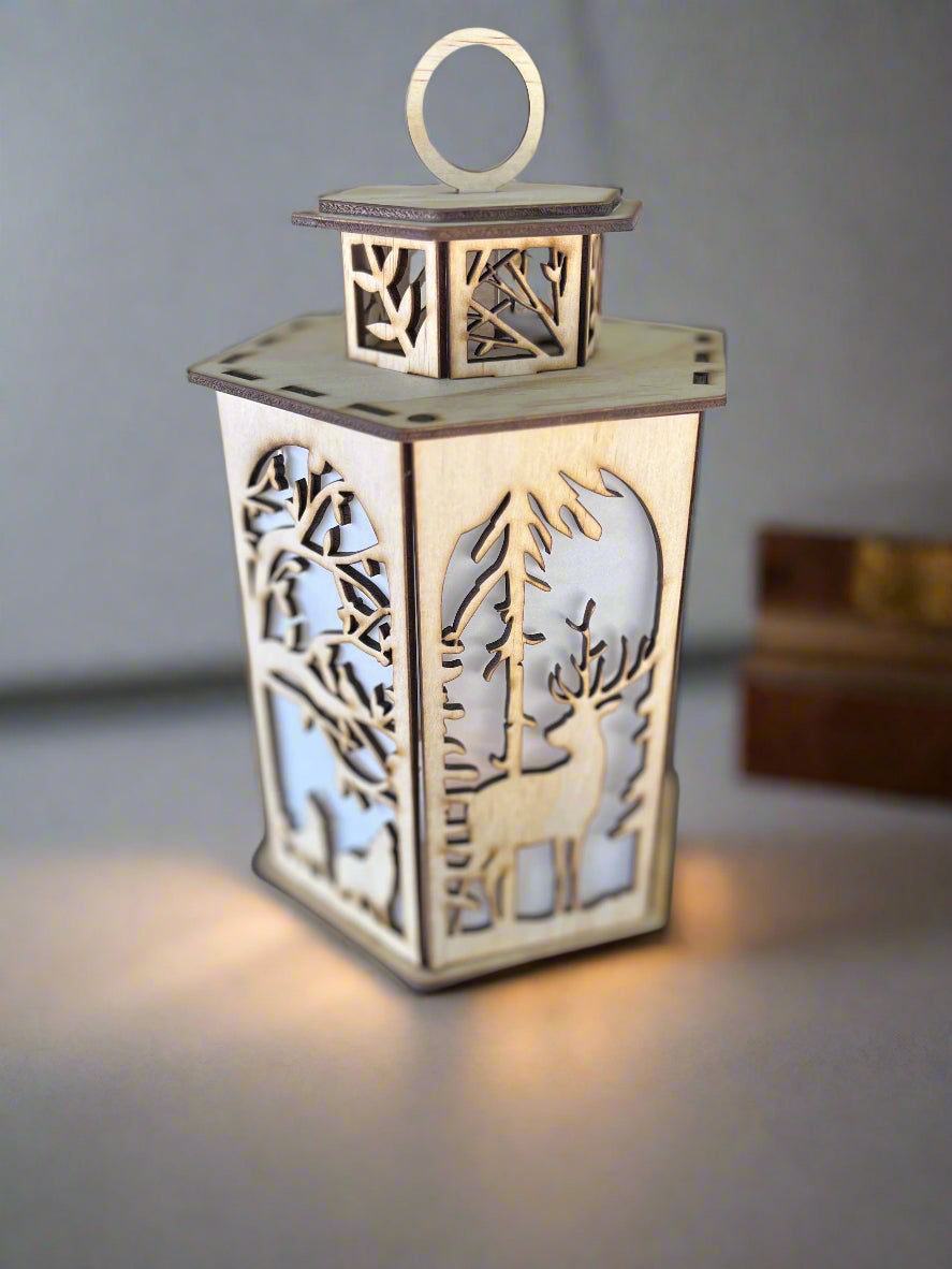 Laser Cut Wooden Lanterns