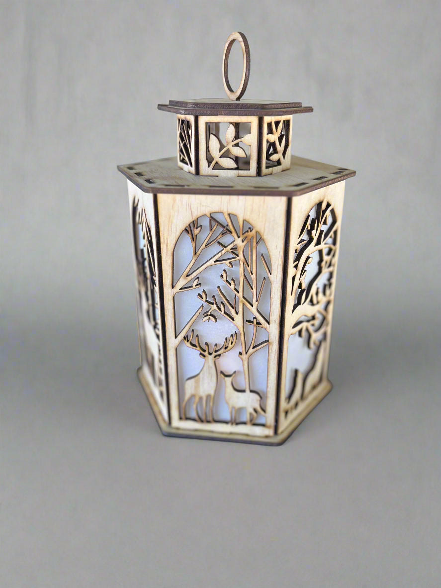 Laser Cut Wooden Lanterns