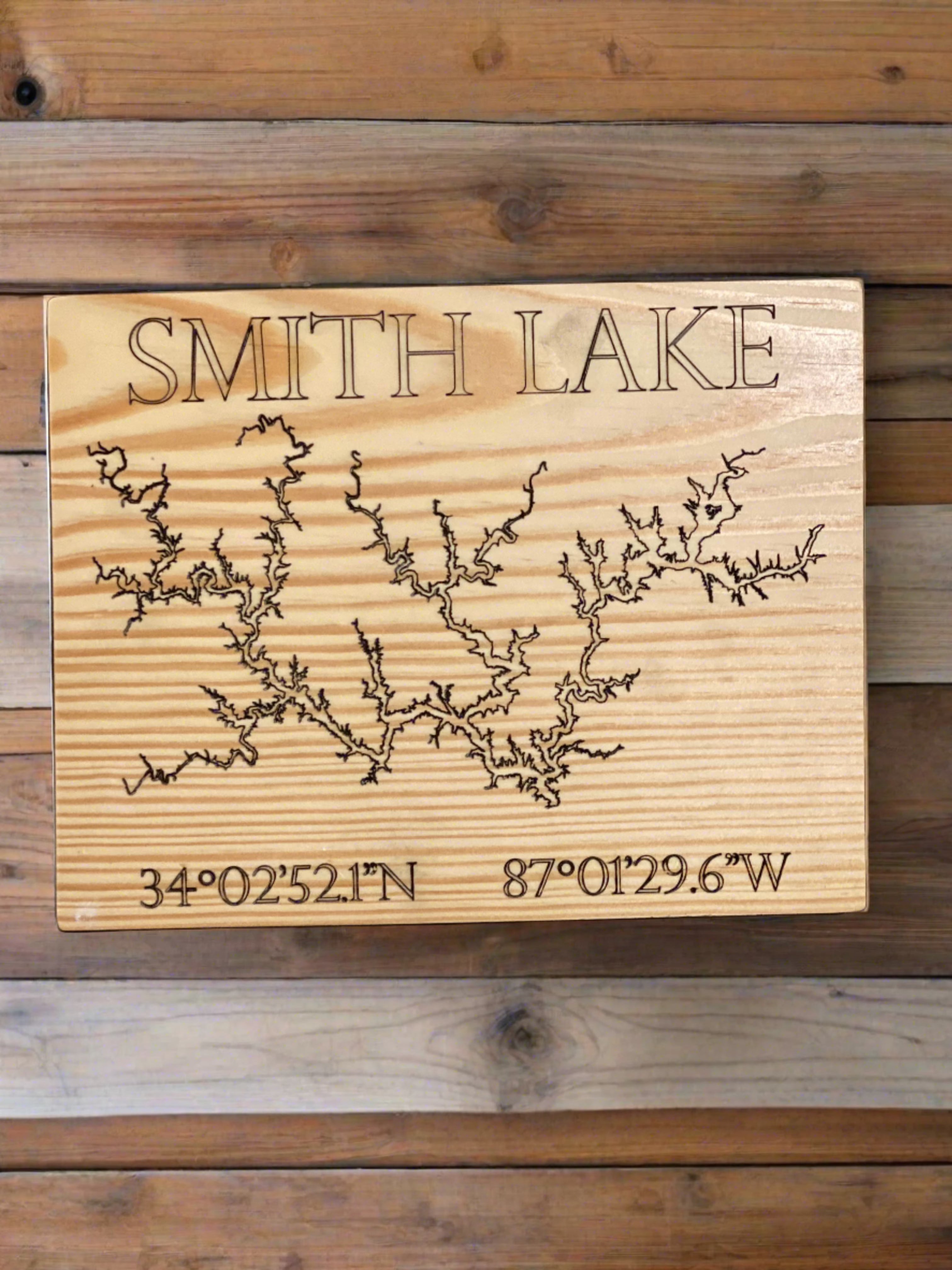 Rustic Smith Lake Sign – Alabama Millworks