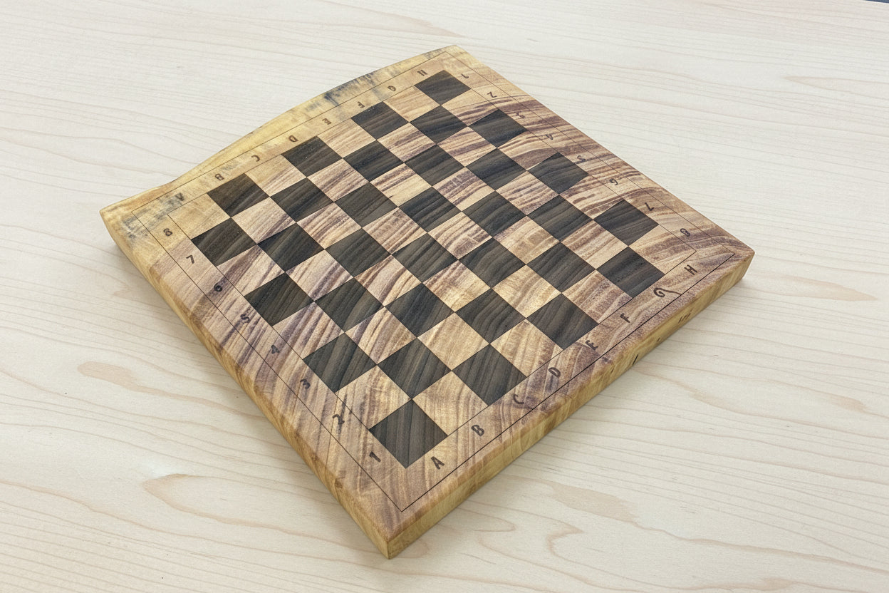 Live Edge Chessboard