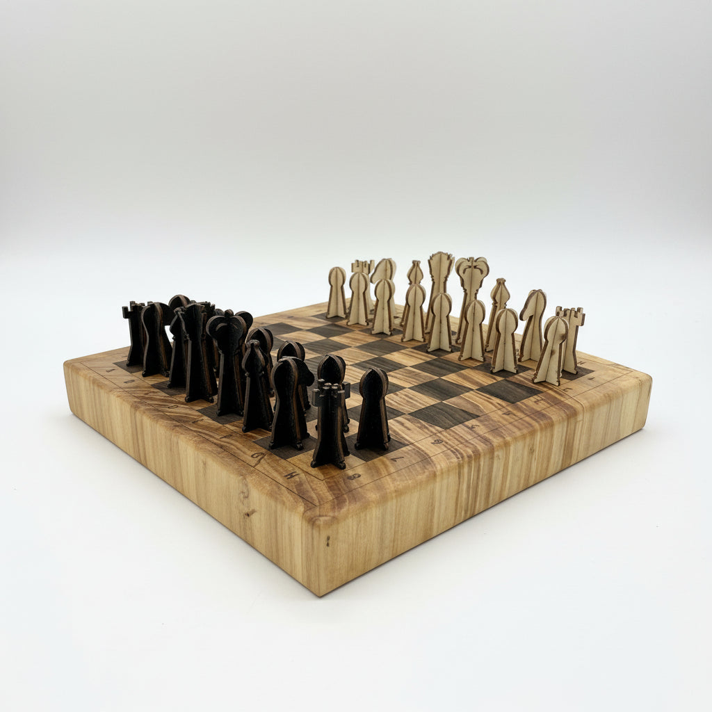 Live Edge Chessboard